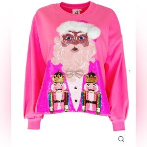 Queen of Sparkles Santa Sweatshirt